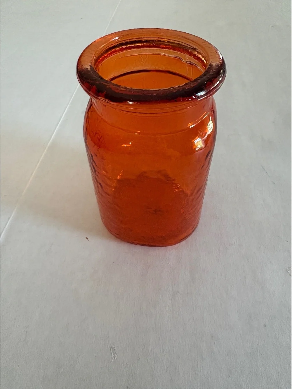 Orange vase/jar